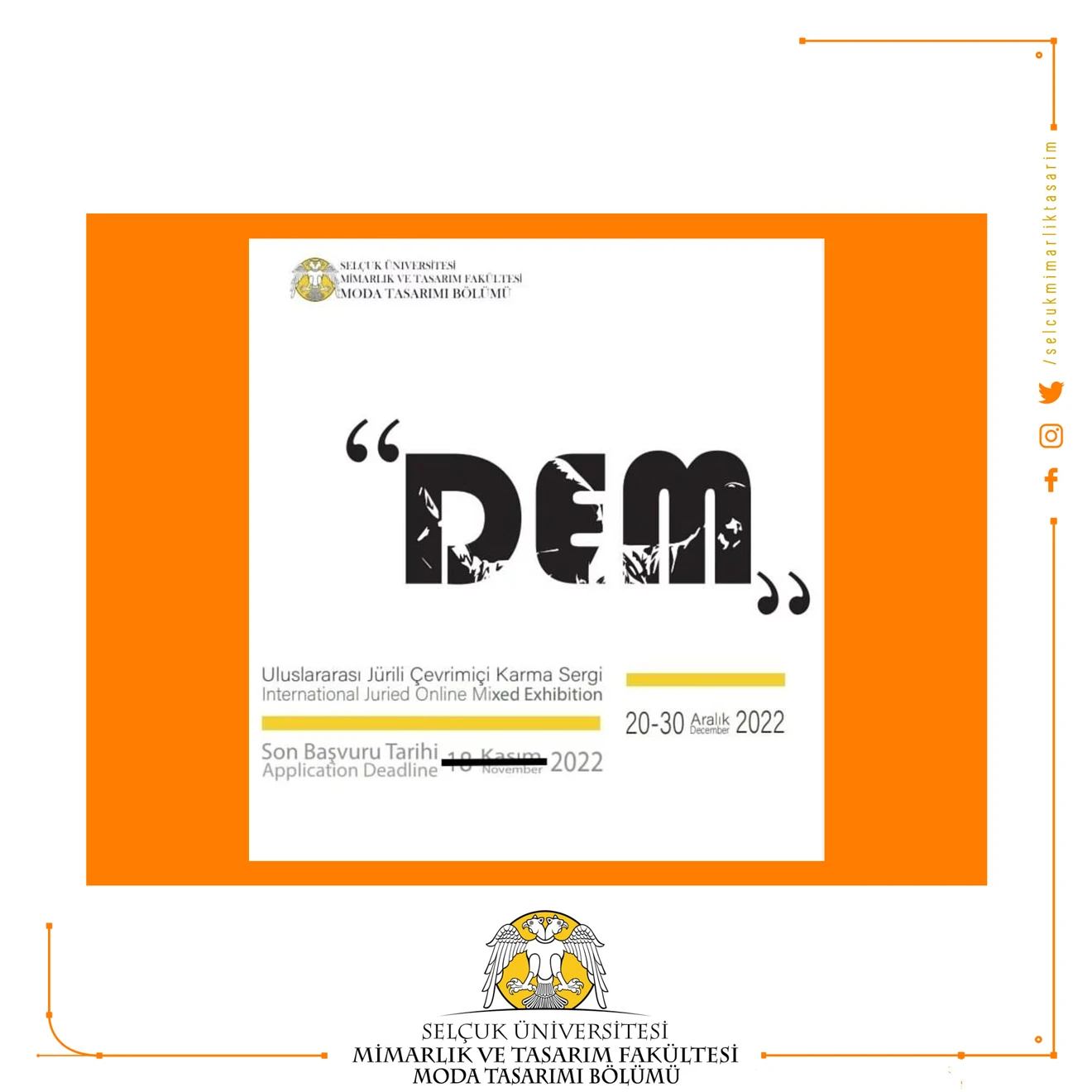 "DEM" Uluslararası Jürili Çevrimiçi Karma Sergi